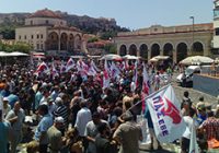 Αλληλεγγύη στην απεργία των εμποροϋπαλλήλων με εξόρμηση στο κέντρο της Αθήνας